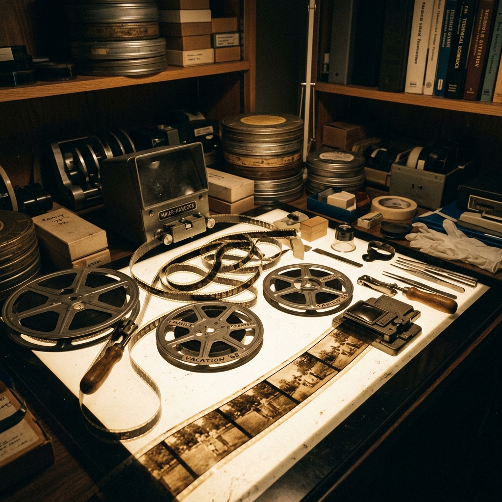 Vintage Film Grain Overlays 8mm